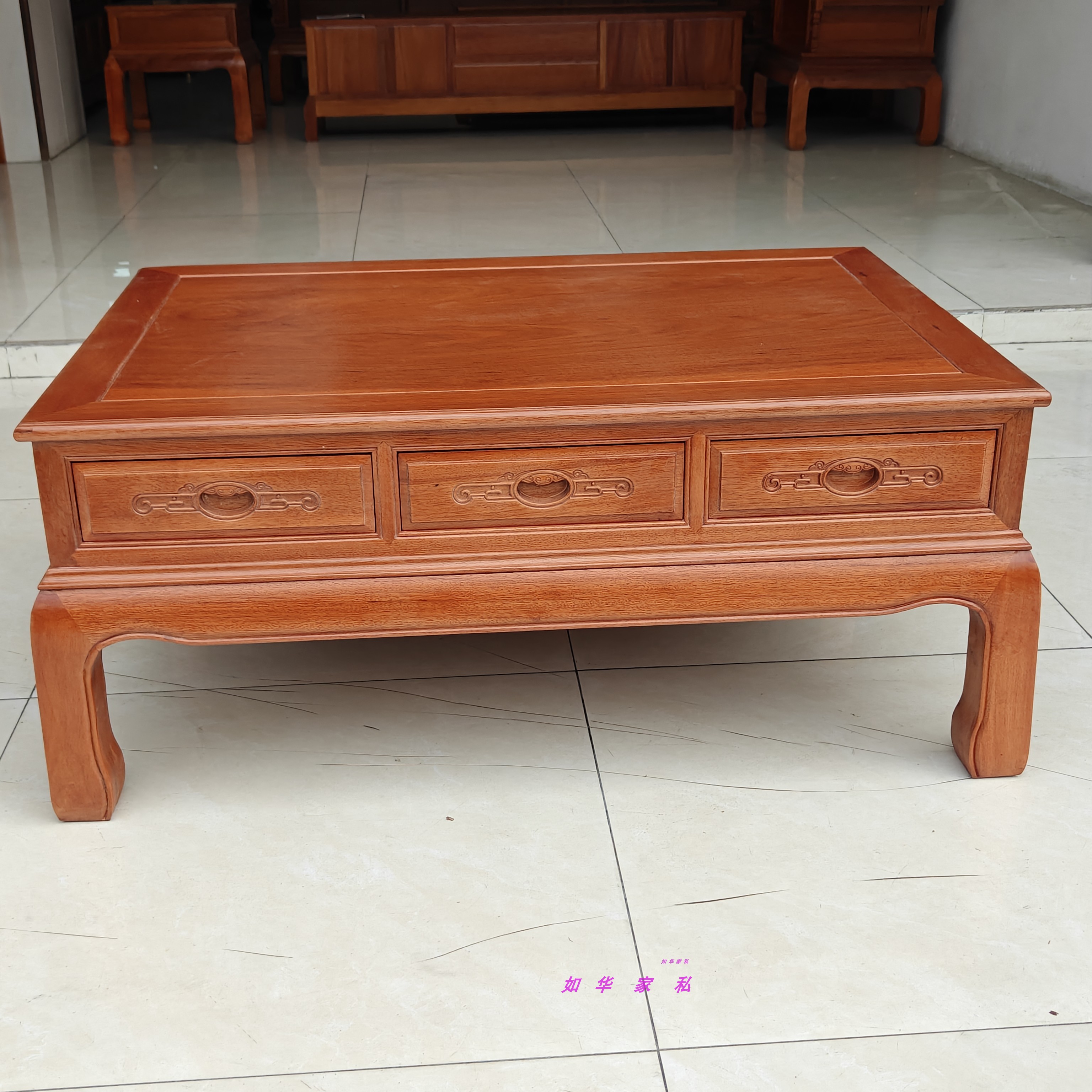 爆款茶几非洲菠萝格特价新中式