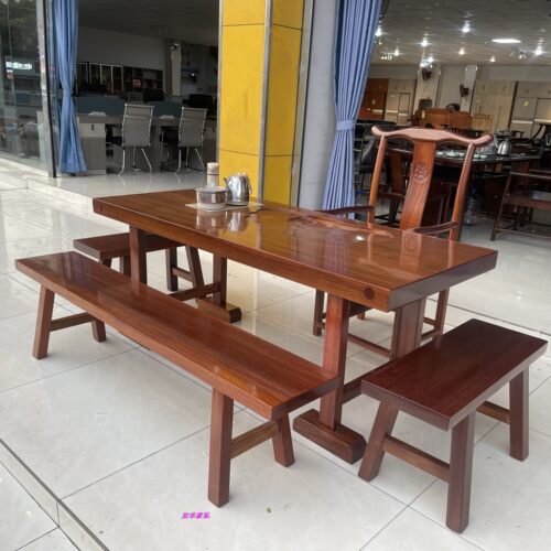 1.8米大板茶台黄花梨木长形茶桌