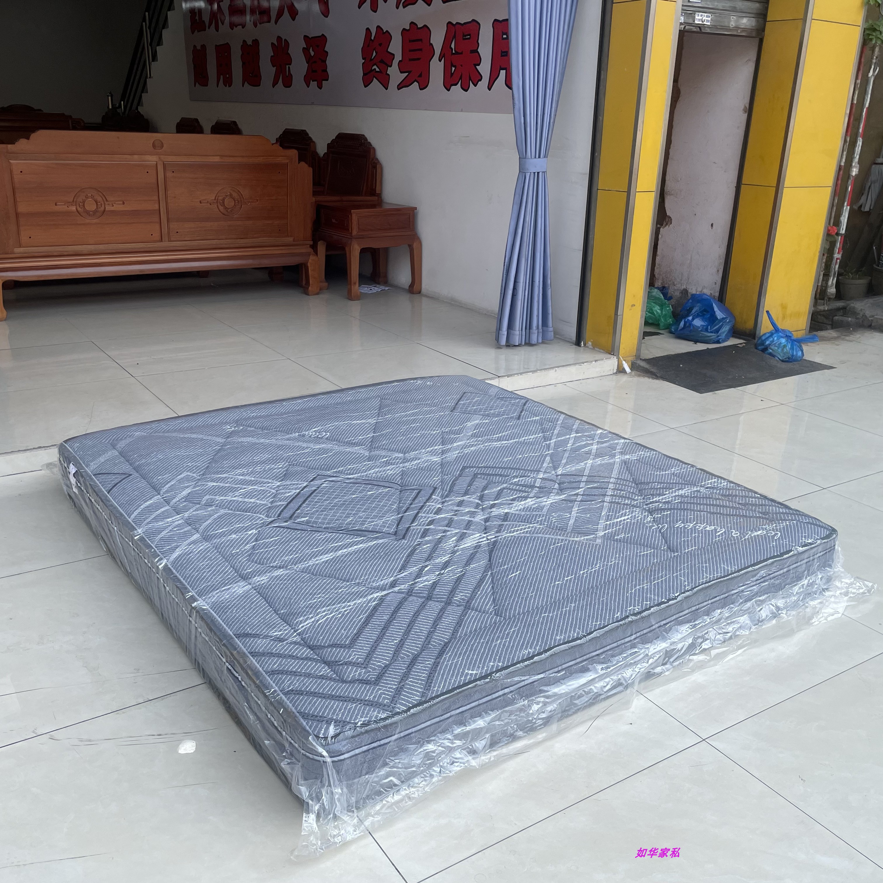 双子星纯棉布弹簧床垫1.8米1.5