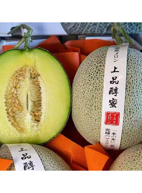上品醇蜜网红蜜瓜哈密瓜静冈品种