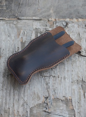 电工皮带头层牛皮工具包电工腰带皮套钳套