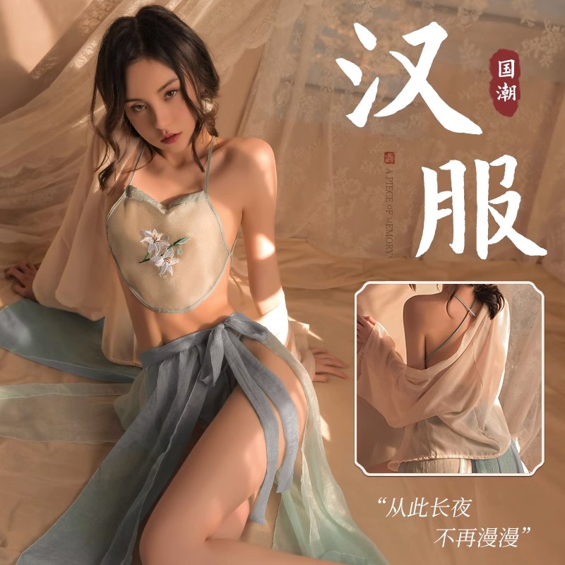 贵妃古风睡裙公主内衣情调古代超仙汉服古装性感寝服款女睡衣宫廷
