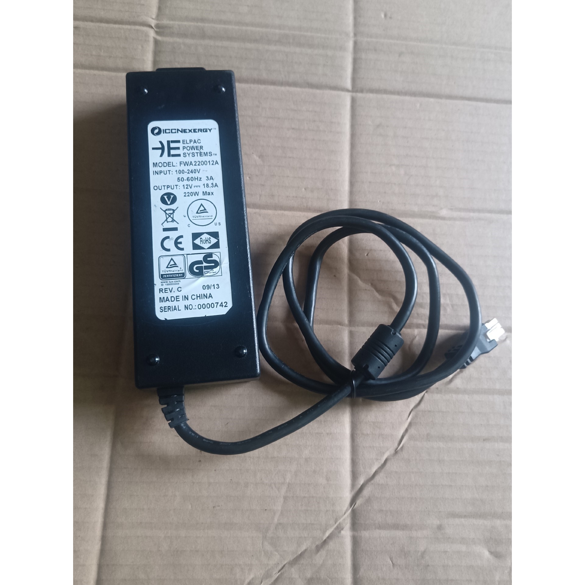 原装ICCNexergy 12V183A电源适配器军工品