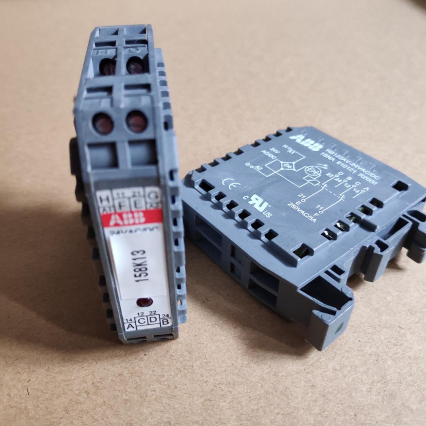 原装ABB导轨式继电器RB121A-24VACDC RB122AV-24VACDC现货议价