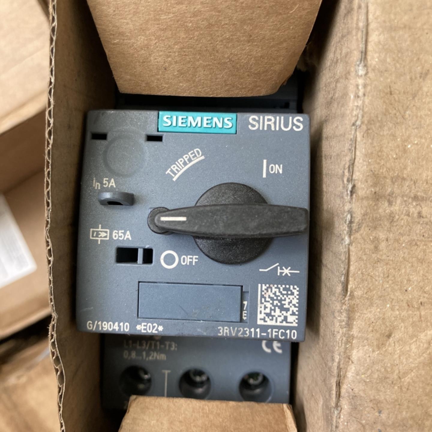 原装进口 西门子马达保护断路器 3RV2311-1FC10 5A现货议价