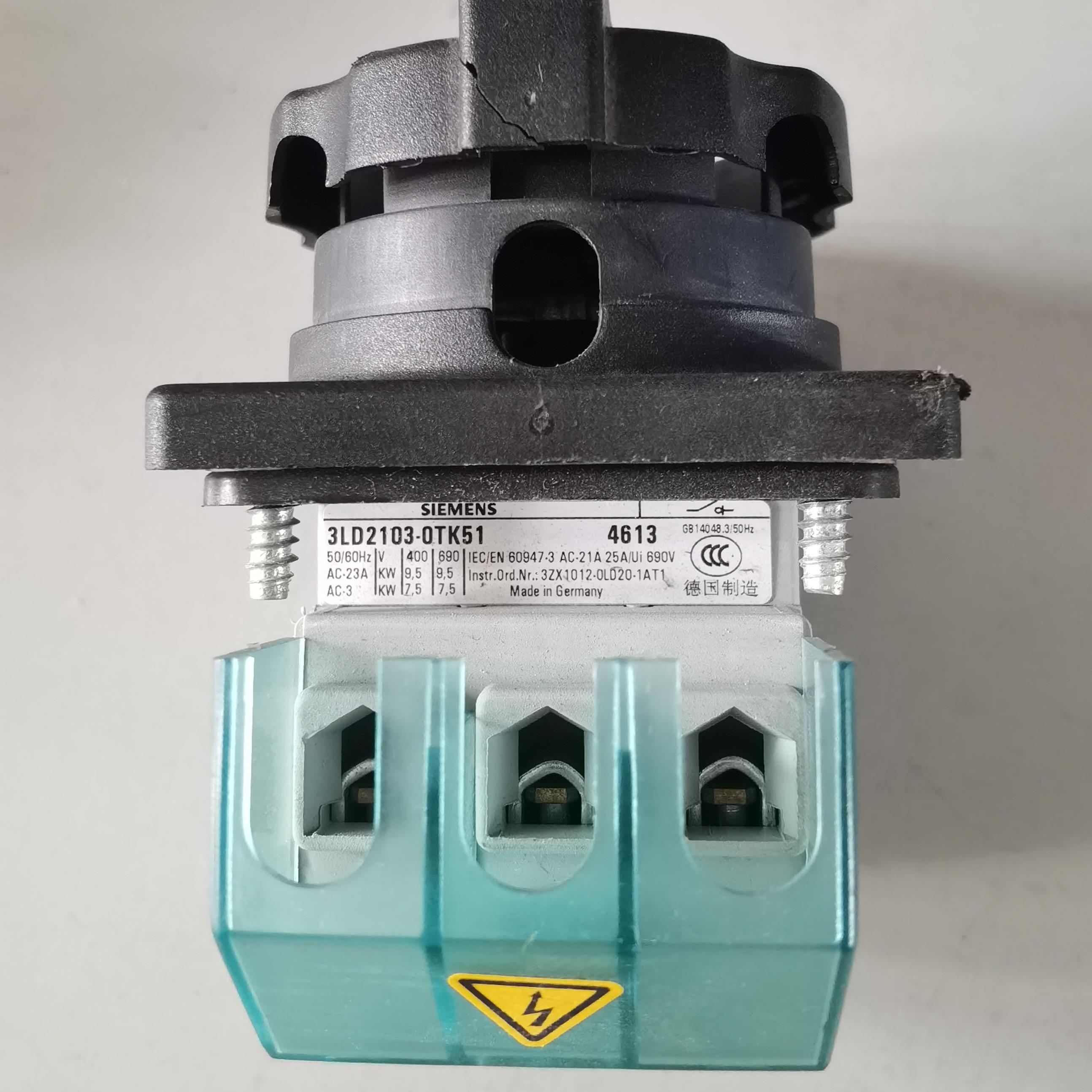 西门子3LD2103-0TK51  4613  3LD21 手动开关阀  全新未使用实价