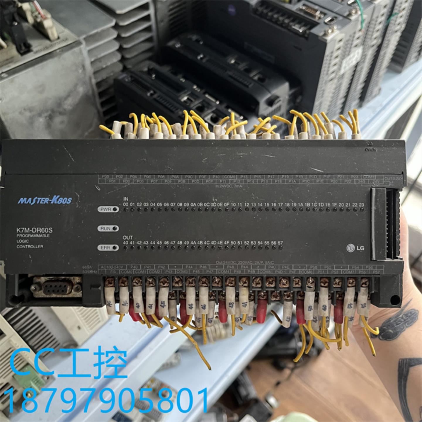 K7M-DR60S 韩国LG可编程控制器 拆机PLC 实物图 测试包好