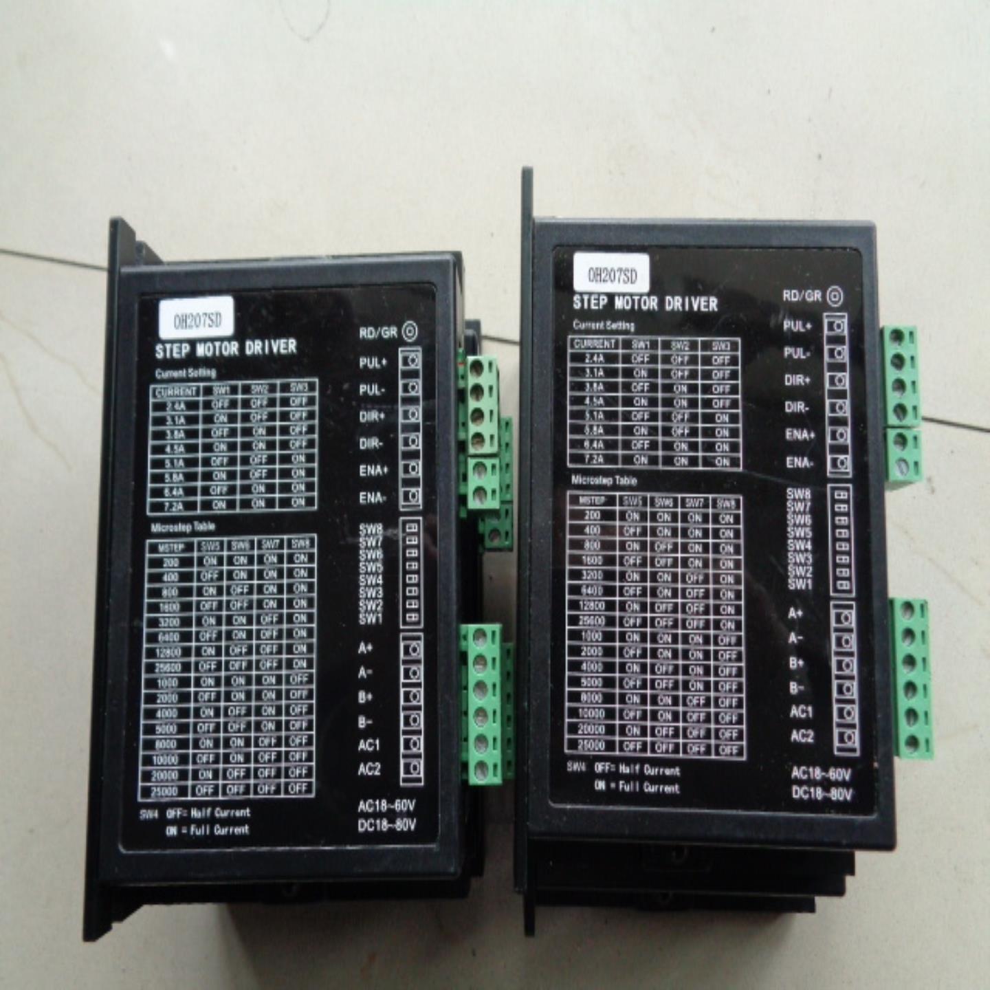 拆机 86两相步进驱动器 0H207SD  18-60V 72A测试完好 成色可以