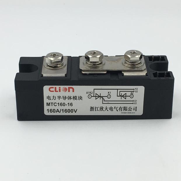 【裕成电气】NNC欣大CLION可控硅模块YJMTC160A-1600V风冷压接双