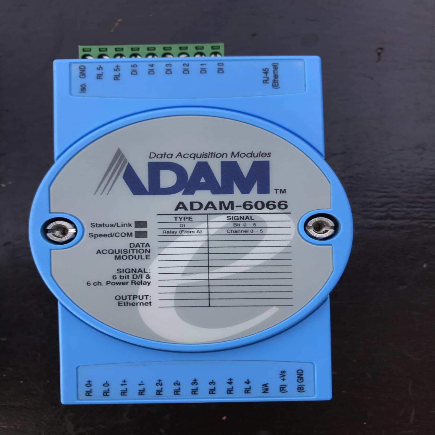 研华ADAM-6066 6路隔离数字量输入和6路功率继电器模块拆机成色新