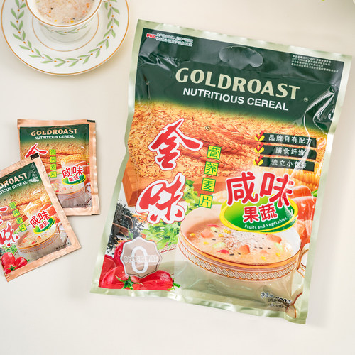 金味咸味果蔬营养麦片600g