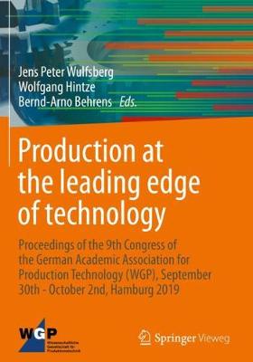【预订】Production at the Leading Edge of Technology: Proceedings of the 9th Congress of the German Academic Assoc...