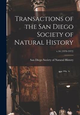 [预订]Transactions of the San Diego Society of Natural History; v.16 (1970-1972) 9781015047938