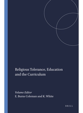 预订 Religious Tolerance, Education and the Curriculum 宗教宽容，教育与课程: 9789460914102