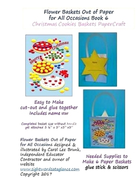 预订 Flower Baskets Out of Paper for All Occasions Book 6: Christmas Cookies Basket PaperCraft: 9781545065464