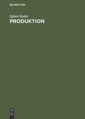【预订】Produktion 9783486234985