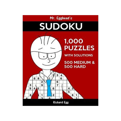 [预订]Mr. Egghead’s Sudoku 1,000 Puzzles With Solutions: 500 Medium and 500 Hard 9781539139423