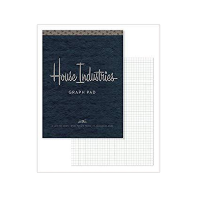 [预订]House Industries Graph Pad: 40 Acid-Free Sheets, Design Tips, Extra-Thick Backing Board 9780451498724