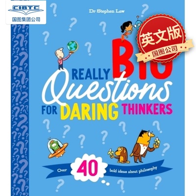 现货 40个关于哲学的大胆想法 英文原版 儿童趣味科普绘本 Really Big Questions for Daring Thinkers
