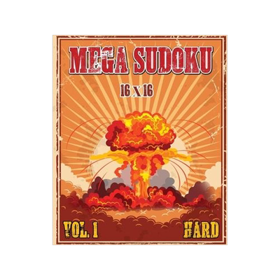 [预订]Mega Sudoku 16x16: Hard Puzzles Volume 1, Sudoku Puzzle Books for Advance Solvers, Fun and Challengi 9786069607336