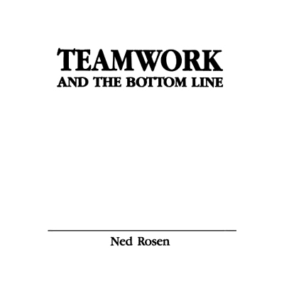 预订 Teamwork and the Bottom Line: Groups Make A Difference: 9780805804614
