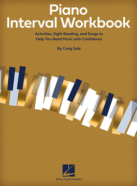 【预订】Piano Interval Workbook: Activities, Sight Reading, and Songs to Help You Read Music with Confidence