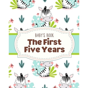 预订 Baby's Book The First Five Years: Memory Keeper First Time Parent As You Grow Baby Shower Gift
