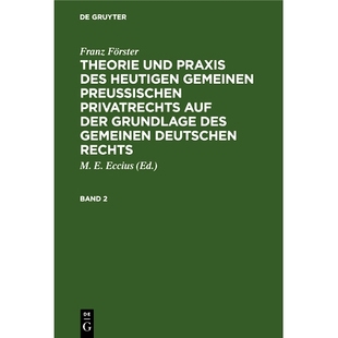 预订 Theorie U. Praxis Preus. Privatrechts Bd. 2 4A: 9783112348116