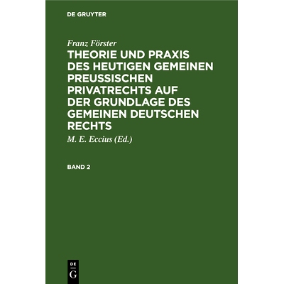 预订 Theorie U. Praxis Preus. Privatrechts Bd. 2 4A: 9783112348116