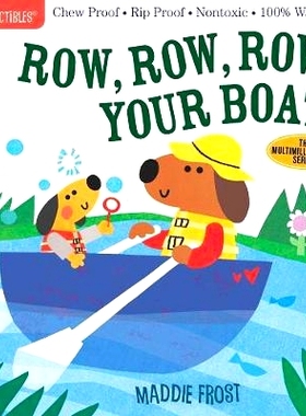预订 Indestructibles: Row, Row, Row Your Boat: Chew Proof - Rip Proof - Nontoxic - * Washable (Book for Babies, Newborn