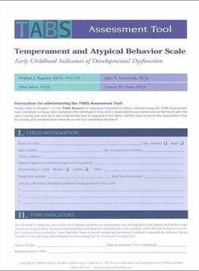 【预售】Temperament and Atypical Behavior Scale (TABS) Assessment Tool