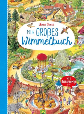 现货 我的隐藏物品 德国Wimmelbuch全景大发现系列 复古风格 儿童绘本纸板书 德文原版 Mein großes