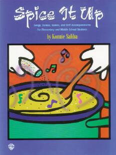 【预售】Spice It Up: Songs, Dances, Games, and Orff Accompaniments for Elementary and Middle School Students
