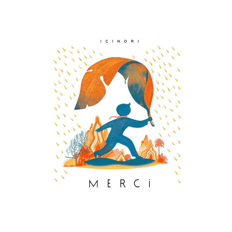 感谢 Icinori工作室新作 法国精装绘本 现代艺术家插画家 法语原版 Merci