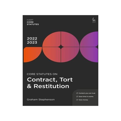 [预订]Core Statutes on Contract, Tort & Restitution 2022-23 9781509960224
