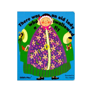 现货 英文原版 Child's Play纸板洞洞书 廖彩杏书单推荐 There Was an Old Lady Who Swallowed a Fly 吞下苍蝇的老奶奶