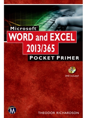 预订 Microsoft Word and Excel 2013/365: Pocket Primer Microsoft Word 和 Excel 2013/365：袖珍入门指南: 9781938549892
