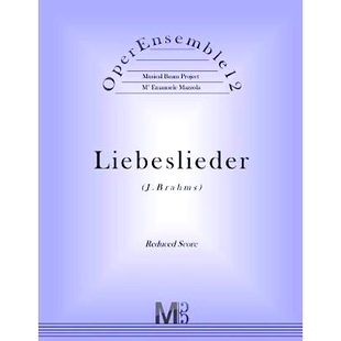 OperEnsemble12 Score Liebeslieder Reduced 9781974163434 J.Brahms 预订