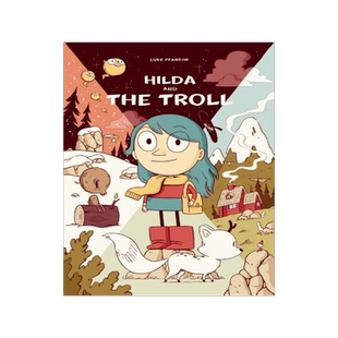 现货 英文原版 蓝发女孩希尔达1：希尔达与山怪 Netflix动画原著漫画 Hilda and the Troll (Hildafolk) Luke Pearson