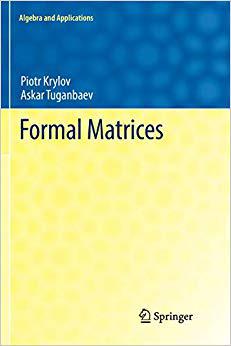 【预售】Formal Matrices (Softcover Reprint o...
