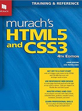 【预售】Murach’s Html5 and Css3, 4th Edition...