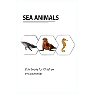 预订 Sea Animals: Montessori real Sea Animals book, bits of intelligence for baby and toddler, children’s book, learnin