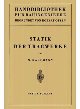 预订 Statik der Tragwerke: 9783642533556