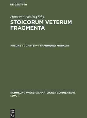 【预订】Chrysippi fragmenta moralia 9783598742576