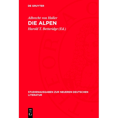 预订 Die Alpen: 9783112709504