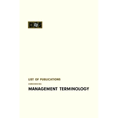 预订 List of Publications Concerning Management Terminology: 9783663030393