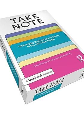预订 Take Note: 100 Everyday Musical Ideas for Carers to Use with Older People请注意：100个日常音乐创意供护理人员与老年