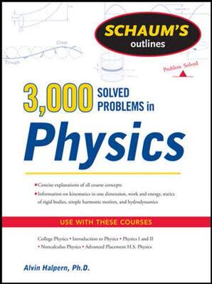 英文原版 物理3000题 Schaum's 3,000 Solved Problems in Physics (Schaum's Outlines)