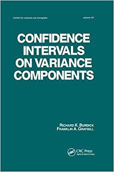 【预订】Confidence Intervals on Variance Components