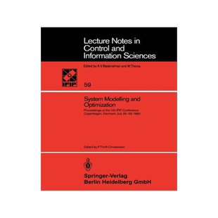 预订 System Modelling and Optimization: Proceedings of the 11th Ifip Conference Copenhagen, Denmark, July 25-29, 1983